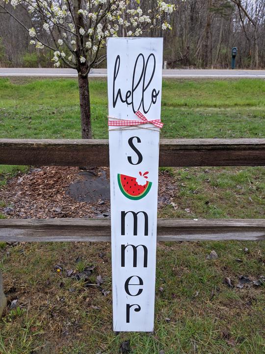 Hello summer porch signs