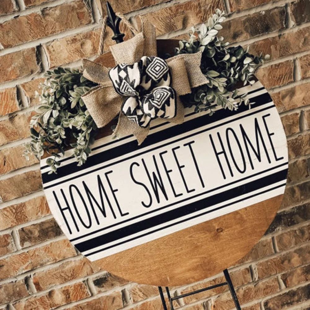 Home sweet home door hanger