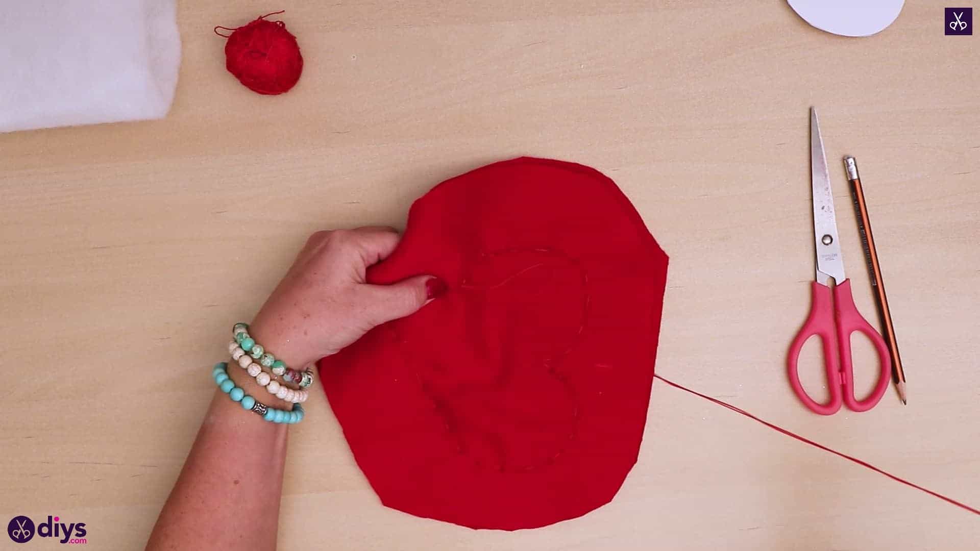 How to make a heart pillow 5b