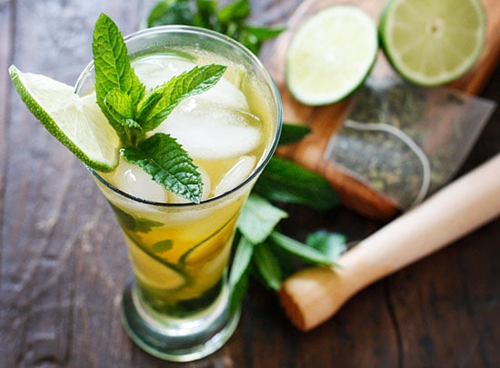 Iced green tea mojito