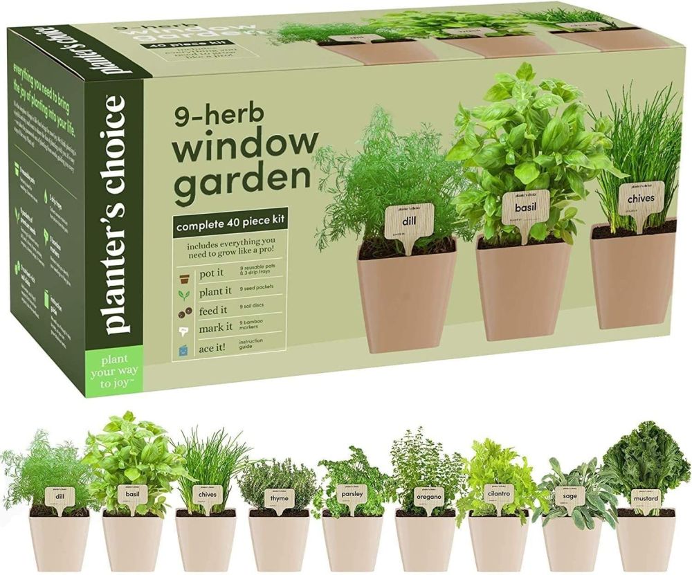 Indoor herb starter kit