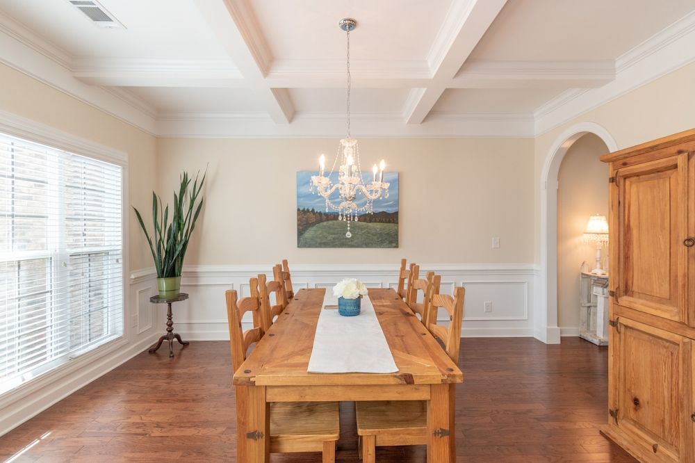 Installing coffered ceiling