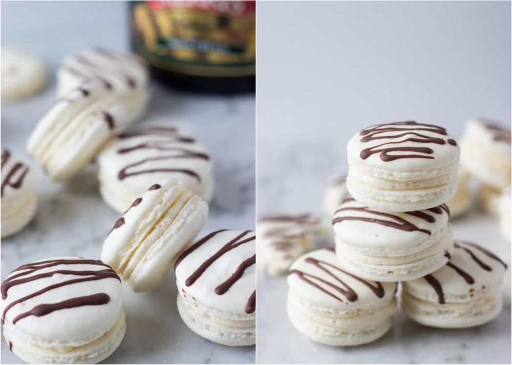 Irish cream macarons