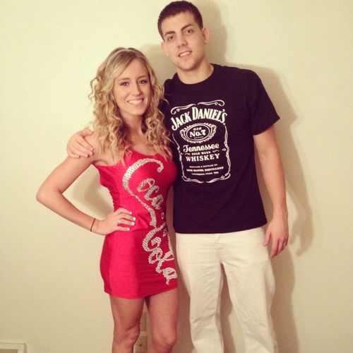 Jack and coke drink halloween costume