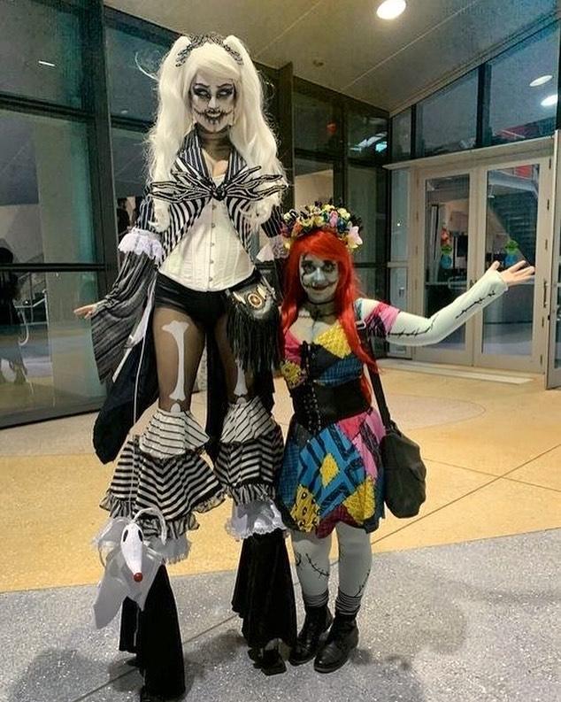 Jack and sally skellington duo halloween costumes