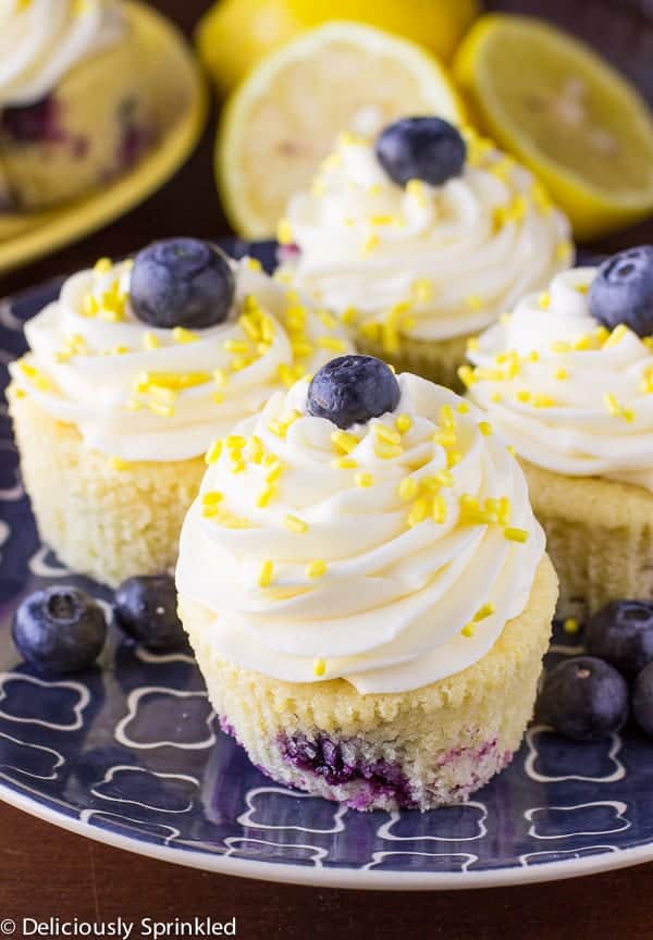 Lemon blueberry cupcakes