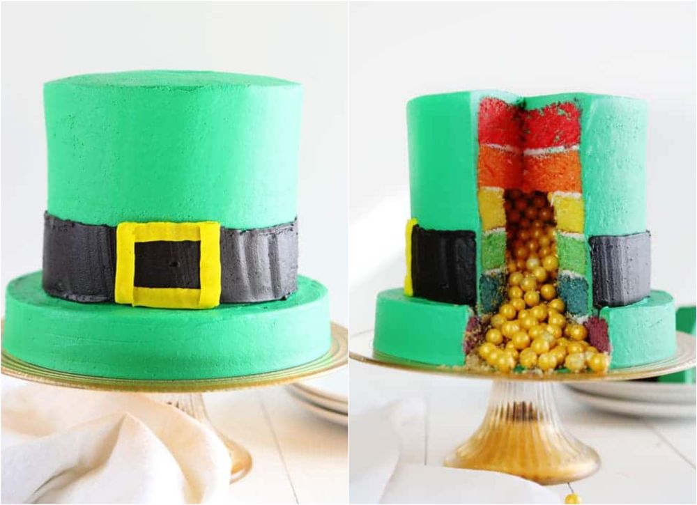 Leprechaun hat cake