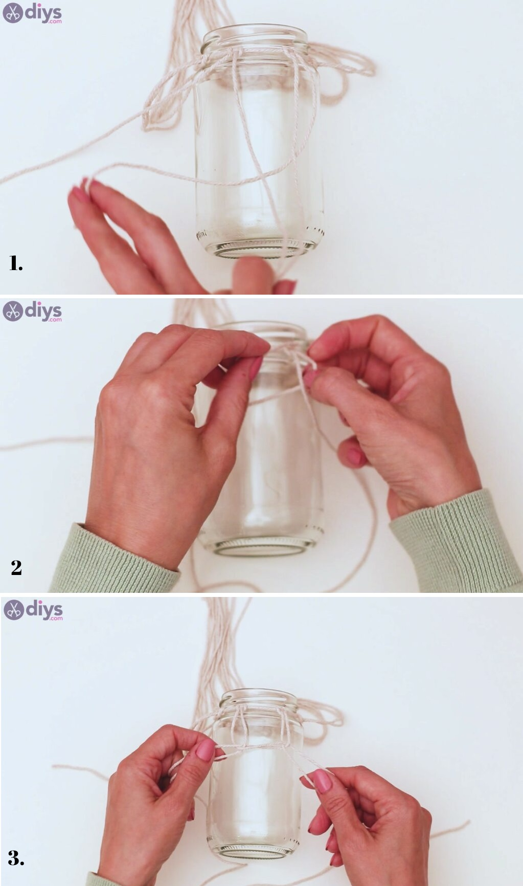 Make the square knot