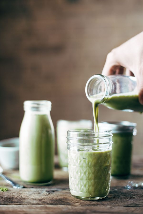 Matcha lattes iced recipe