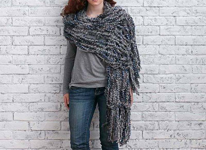 Misty goddess arm wrap beginner knitting pattern