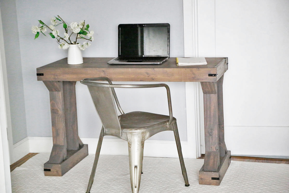 Modern farmhouse narrow desk