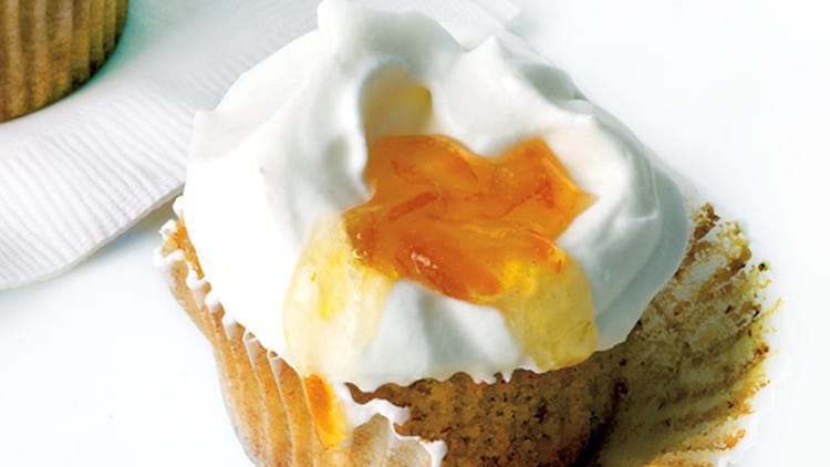 Orange almond cupcakes