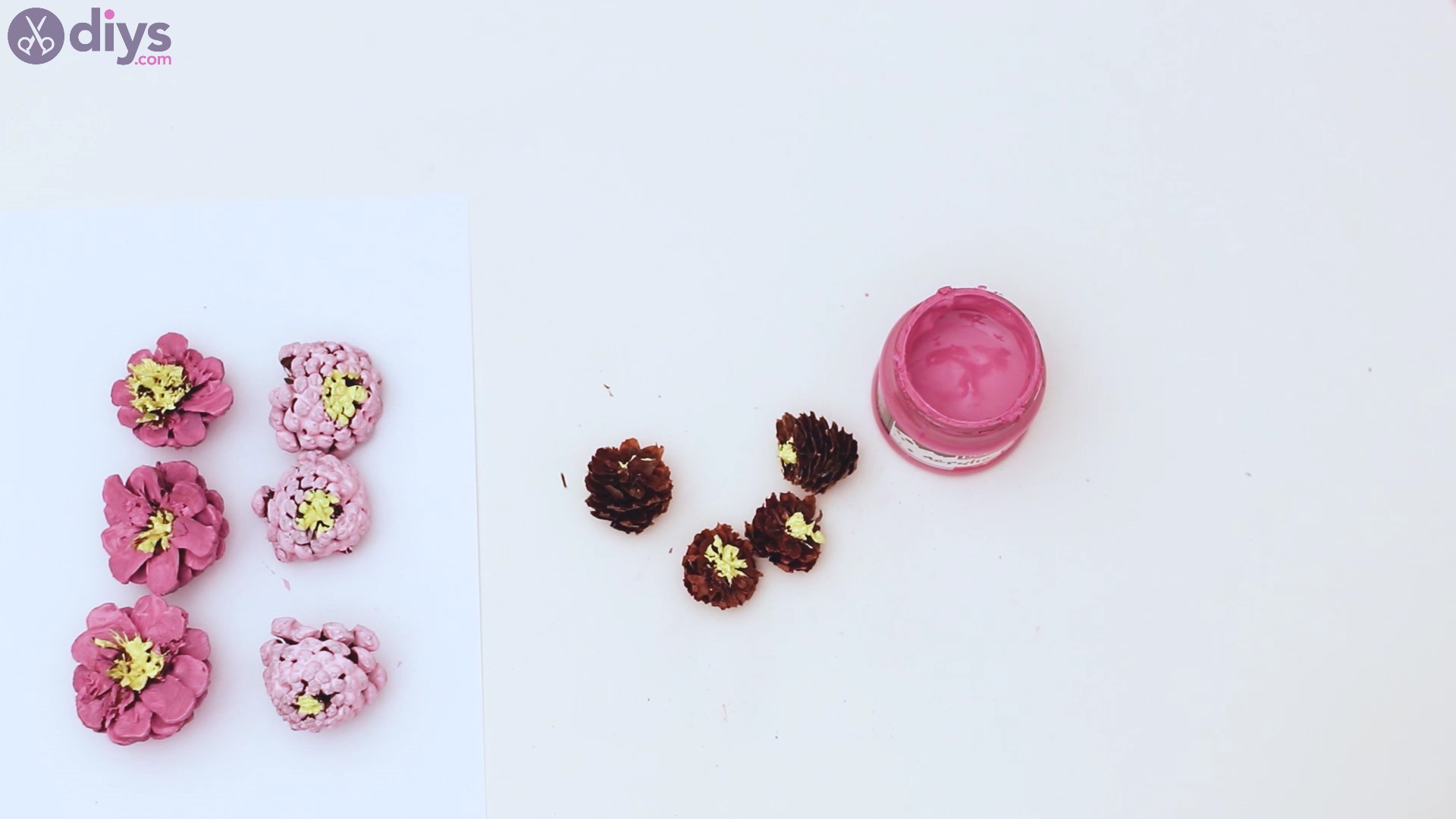 Pinecone flowers steps (21)