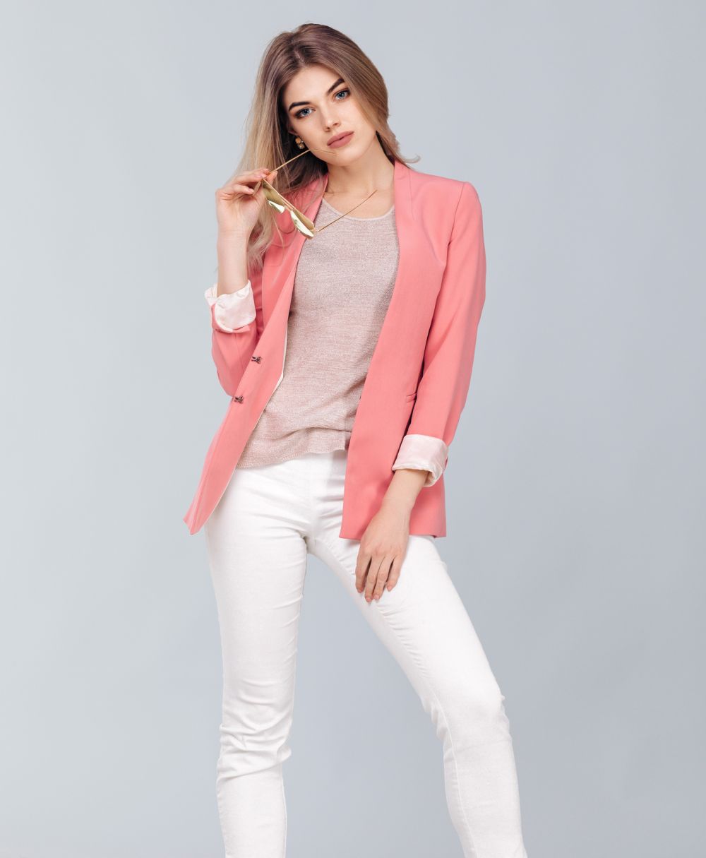 Pink pastel with a white finish