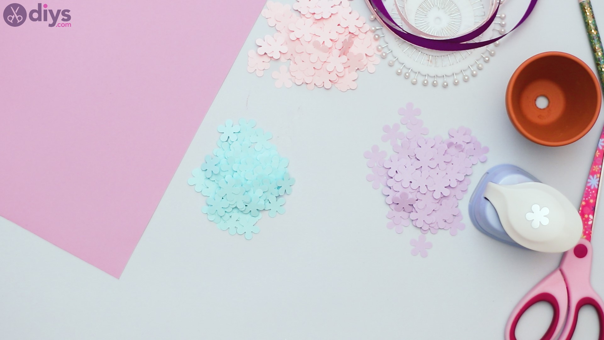 Pretty paper flower ball (6)