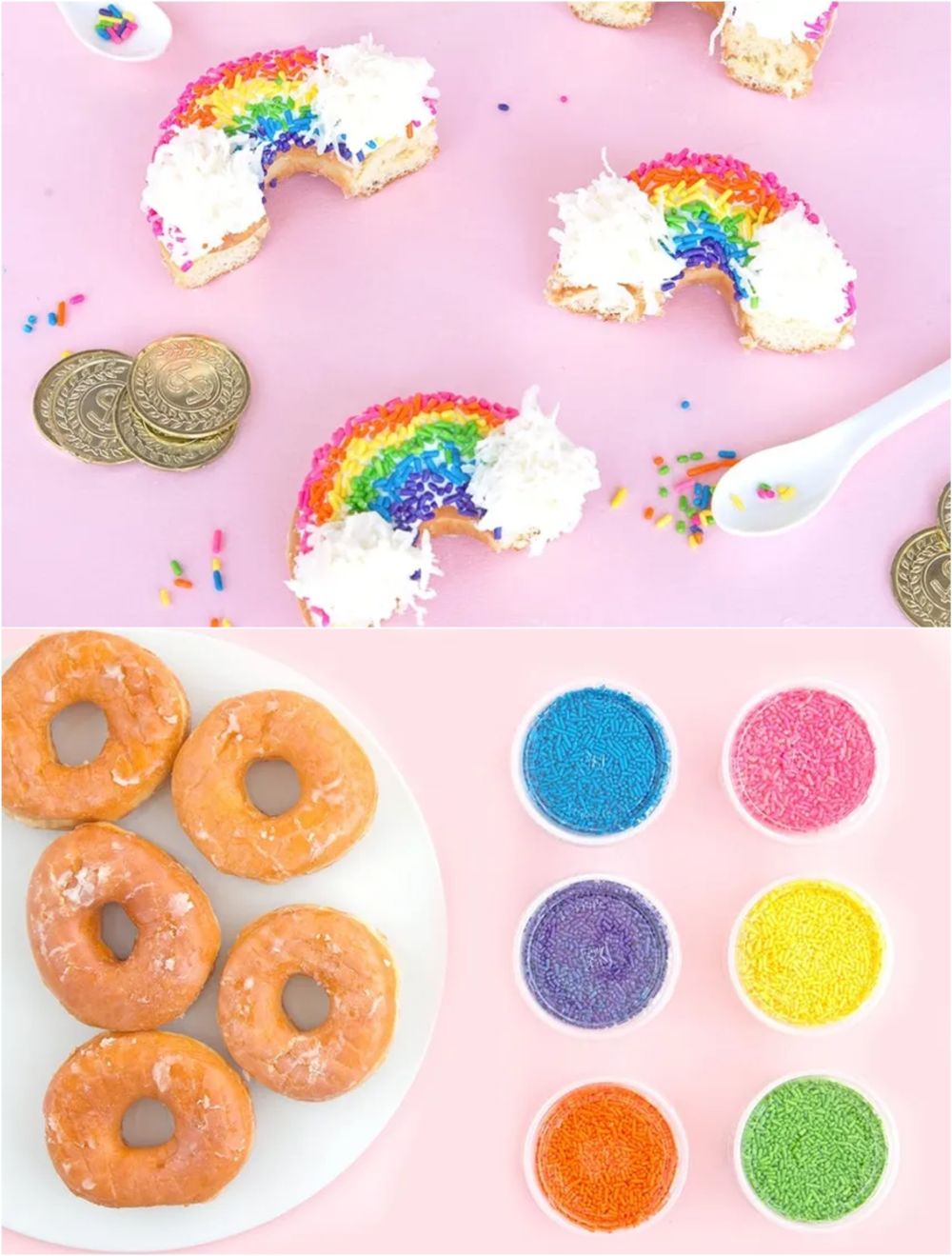 Rainbow donuts