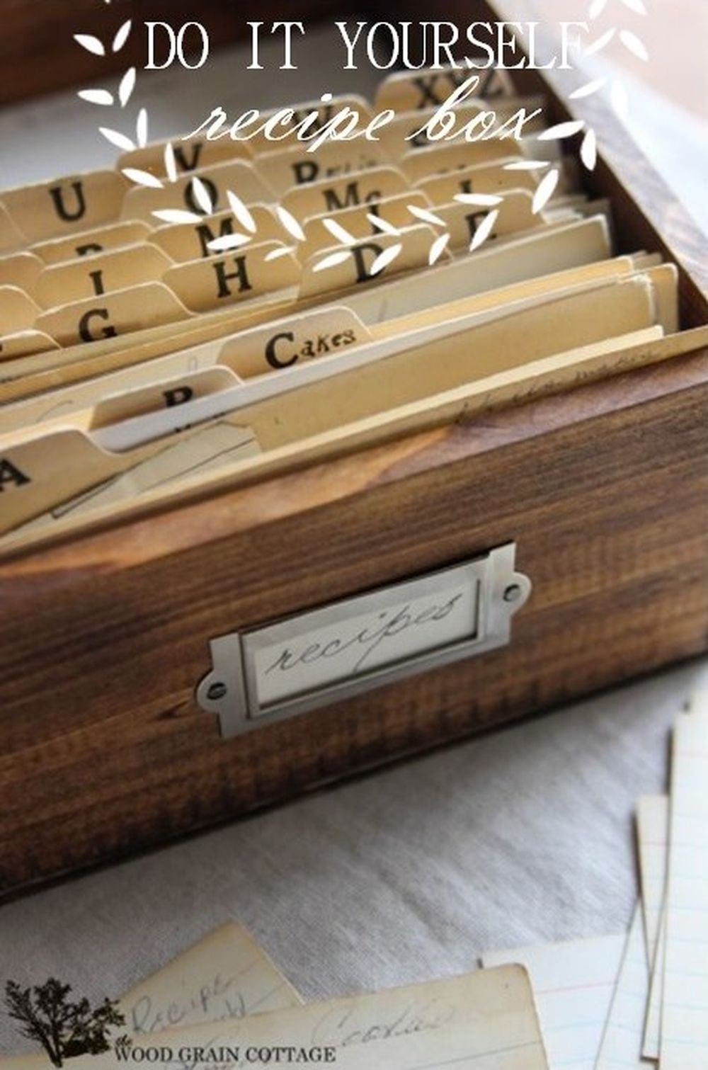 Recipe box diy gifts for mom