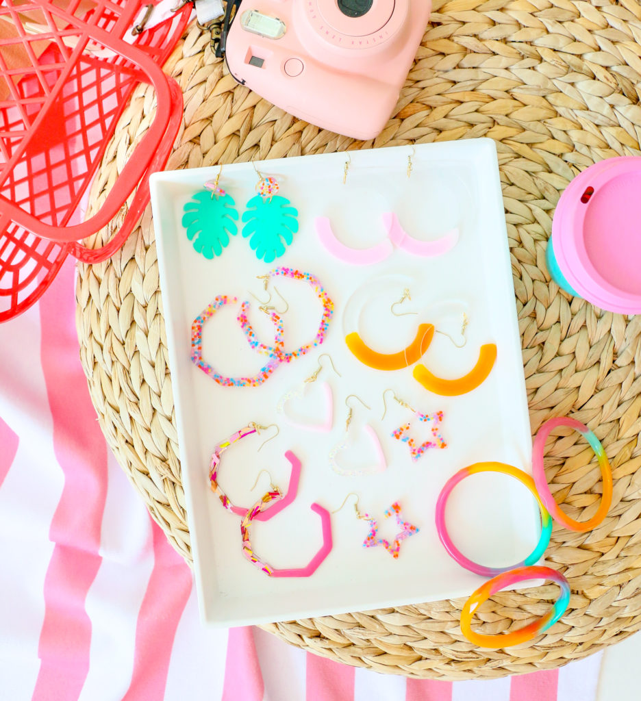 Resin earrings