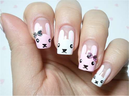 Rhinestone bunnies