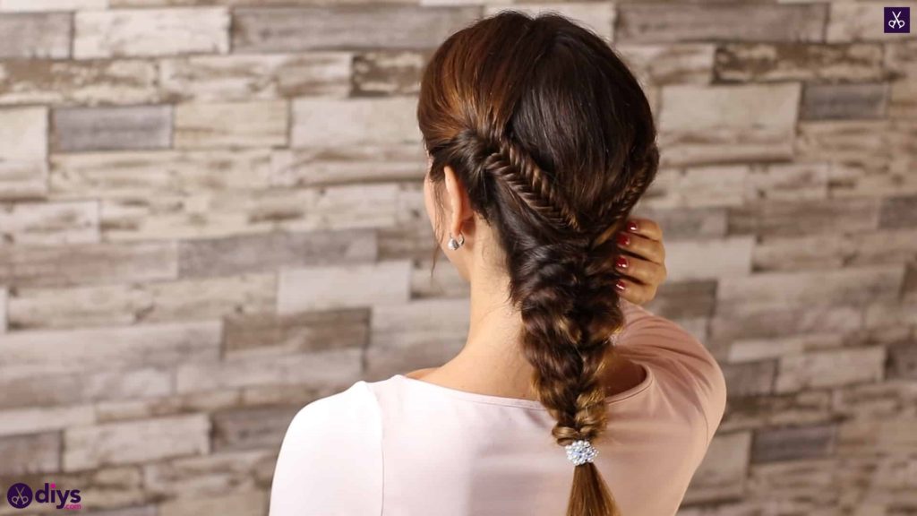 Romantic prom hairstyle tutorial step 1