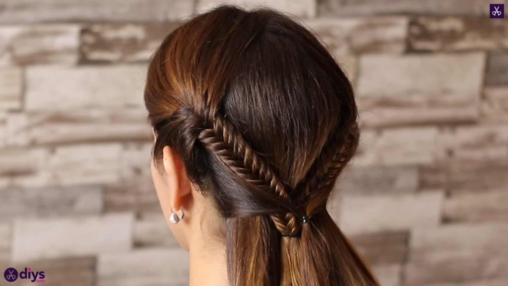 Romantic prom hairstyle tutorial step 3c