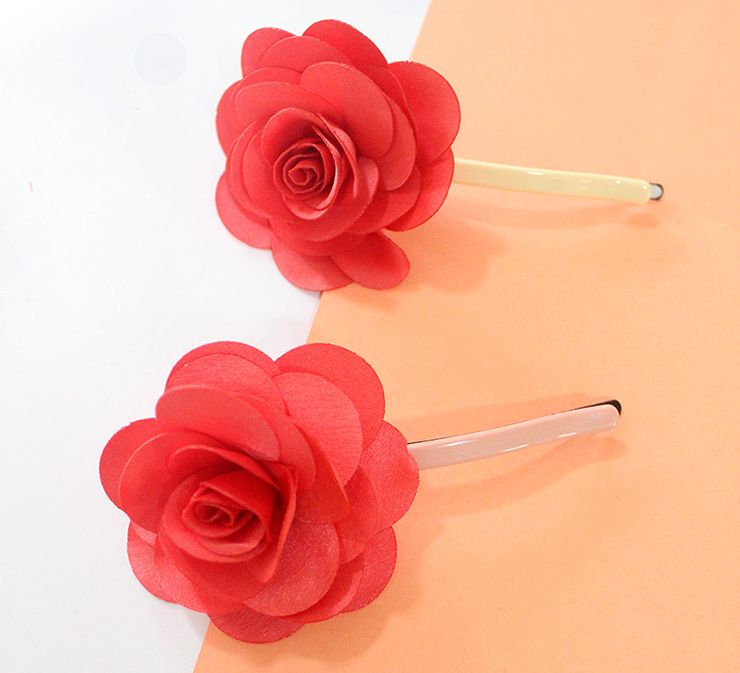 Rose hair clip