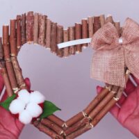 Rustic twig heart wall art (62)