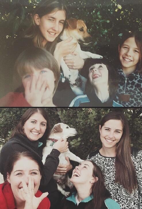 Same picture years apart