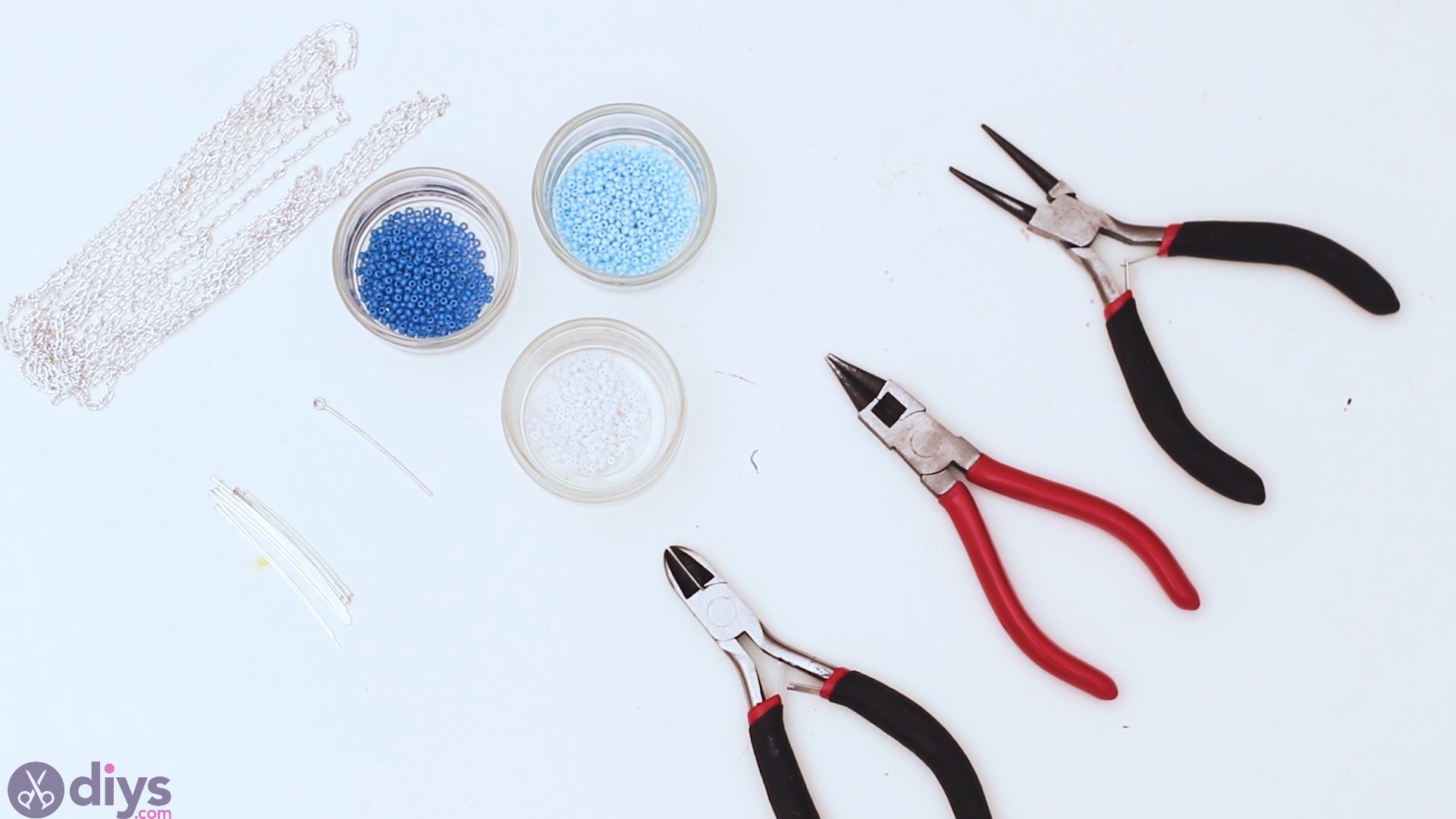 Seed bead pendant materials