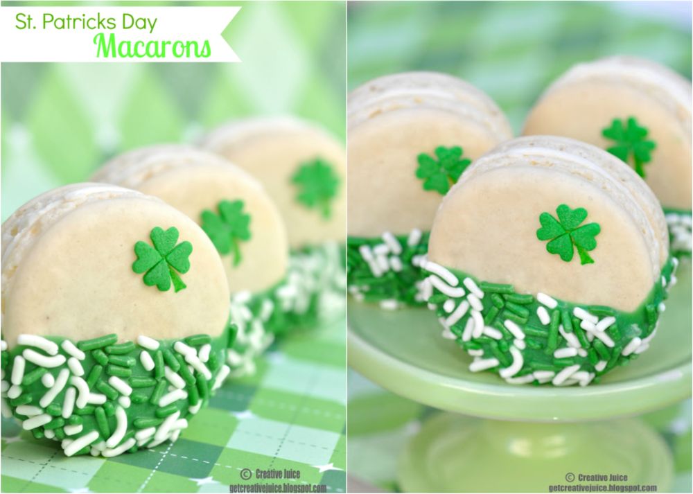 Shamrock macarons