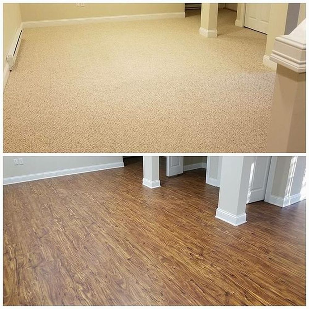 Shoe molding carpet tile