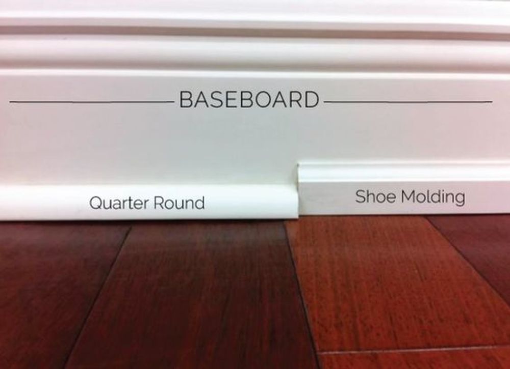 Shoe molding vs quarter round molding 