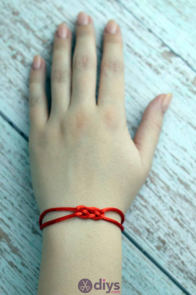 Simple knotted bracelet