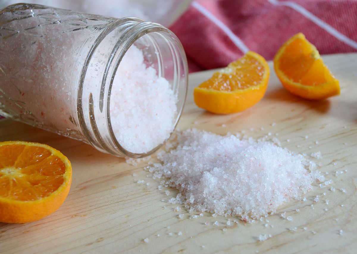 Simple scented diy bath salts fresh