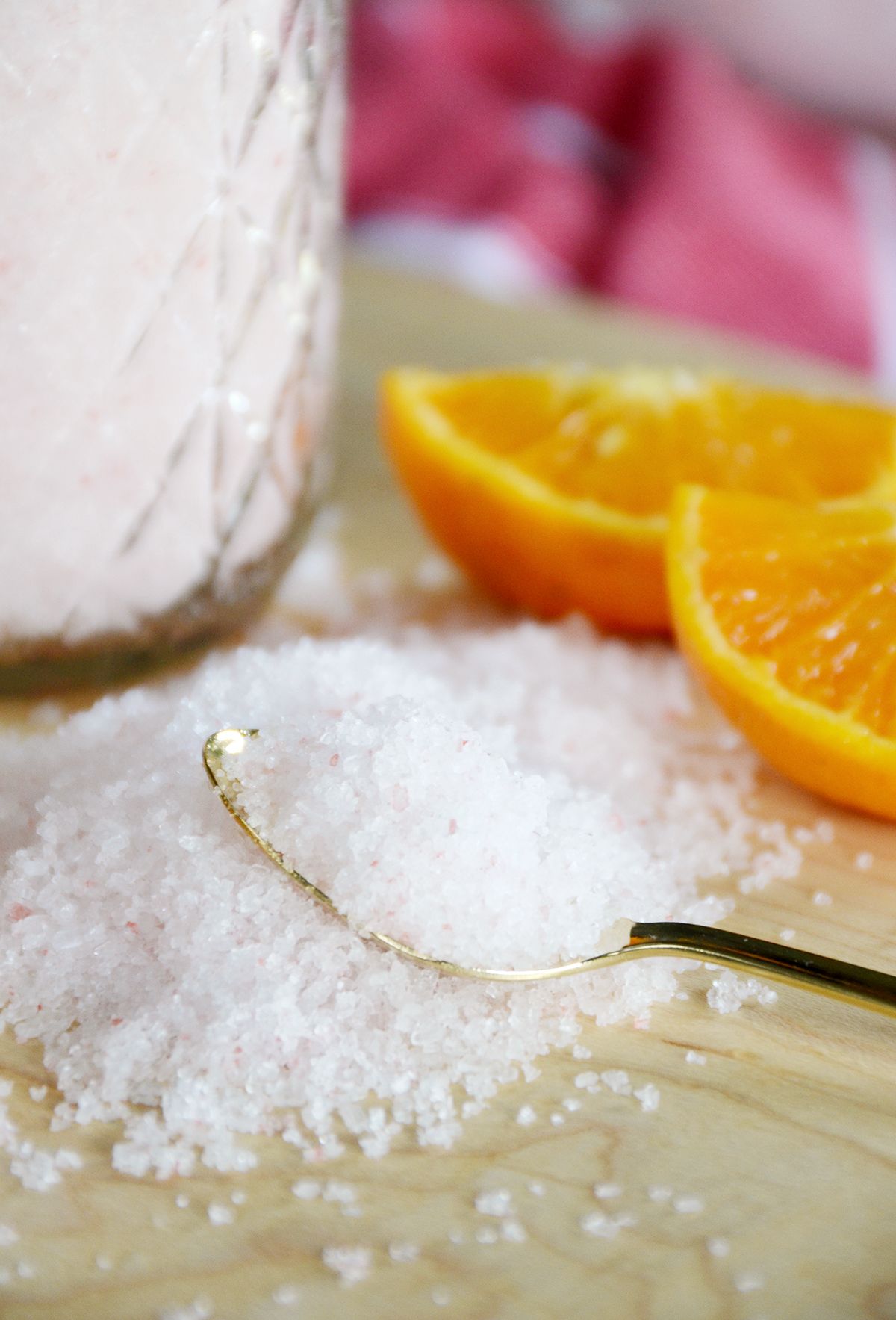 Simple scented diy bath salts