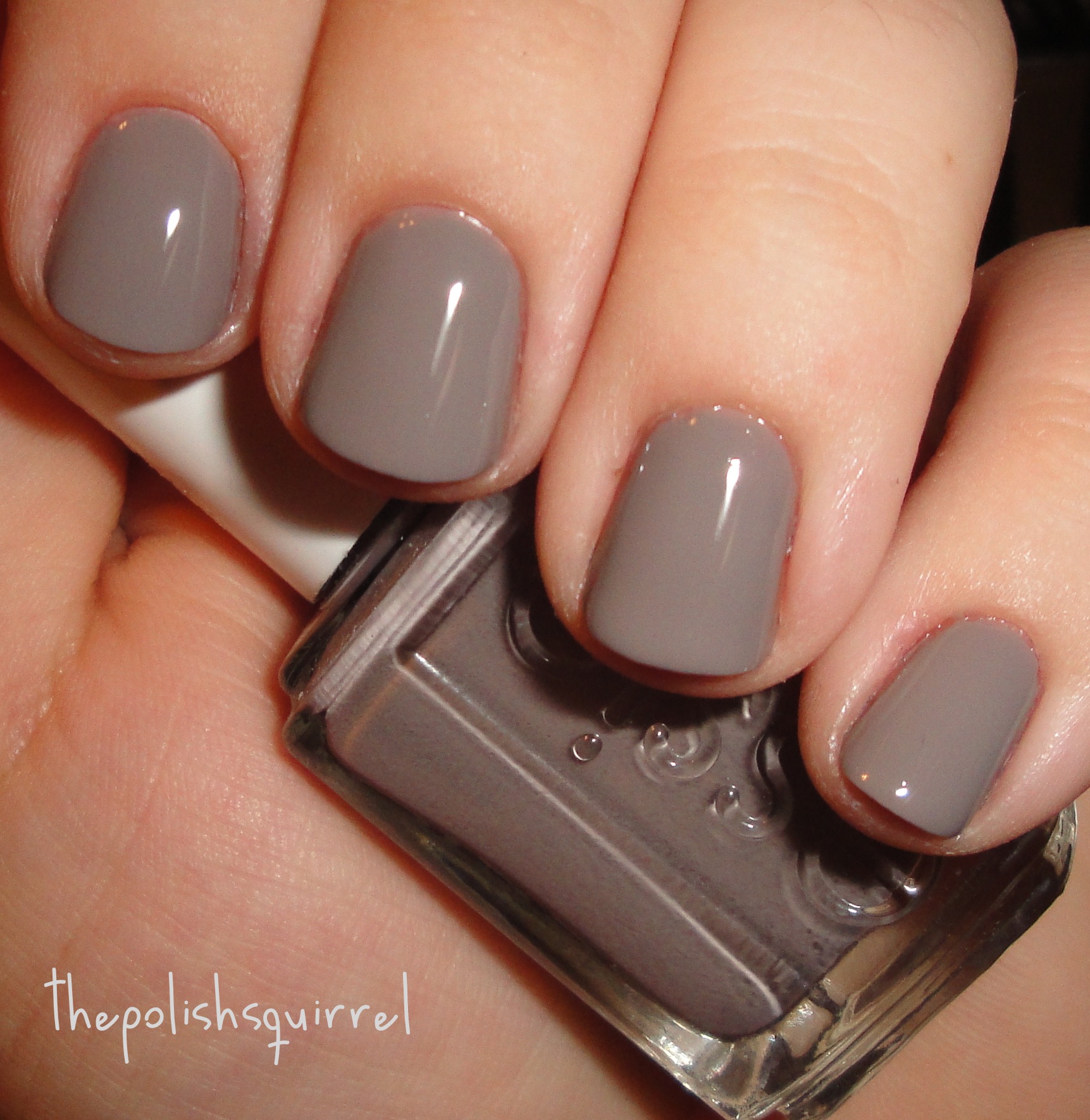 Slate purple nail polish color