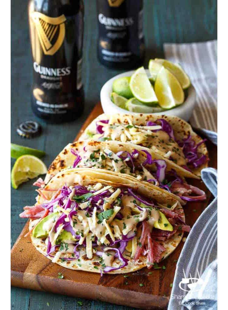 Slow cooker corned beef tacos