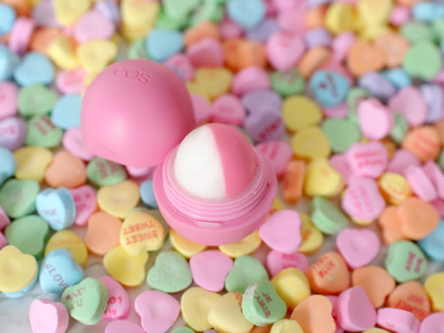 Solid perfume in eos container