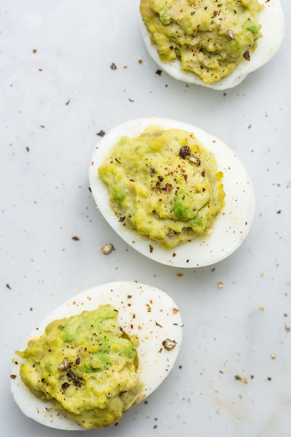 St patricks snacks guacamole deviled eggs