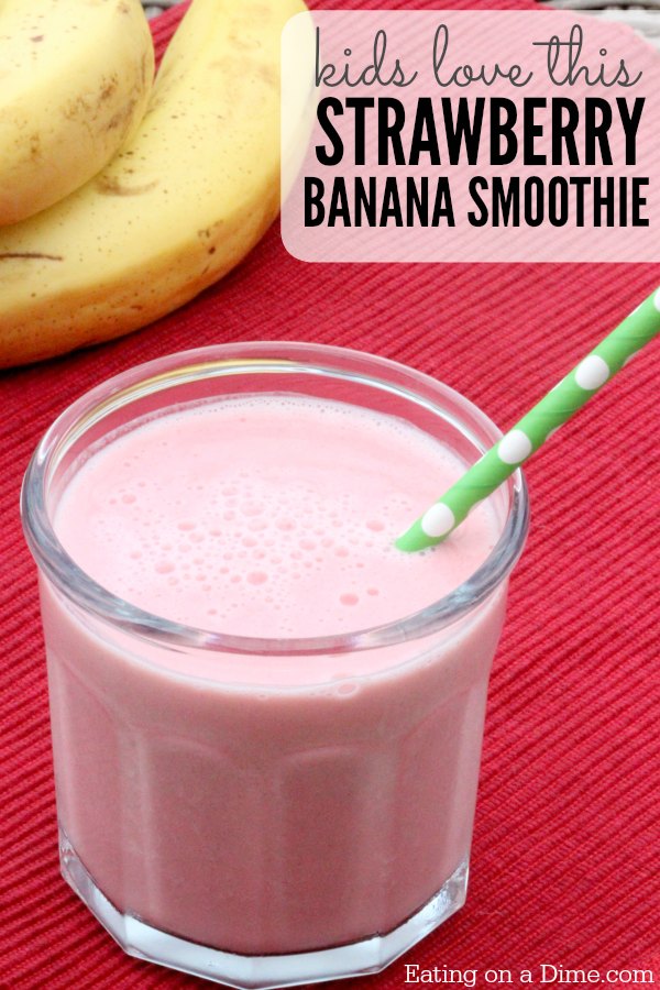 Strawberry banana smoothie