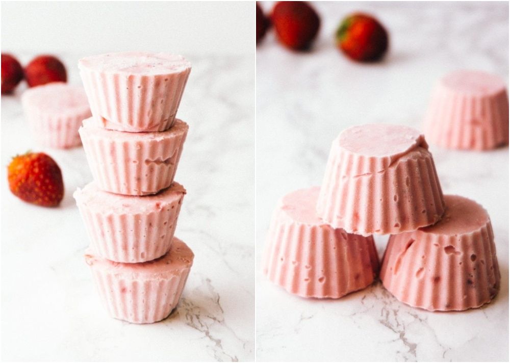 Strawberry cheesecake fat bombs