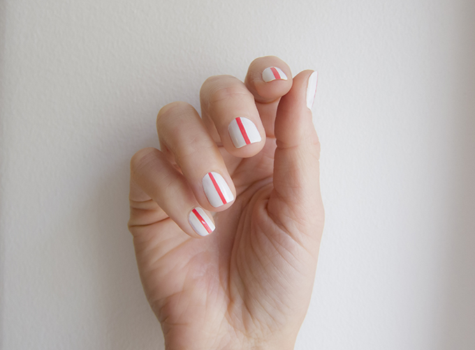 Striped Nail Art