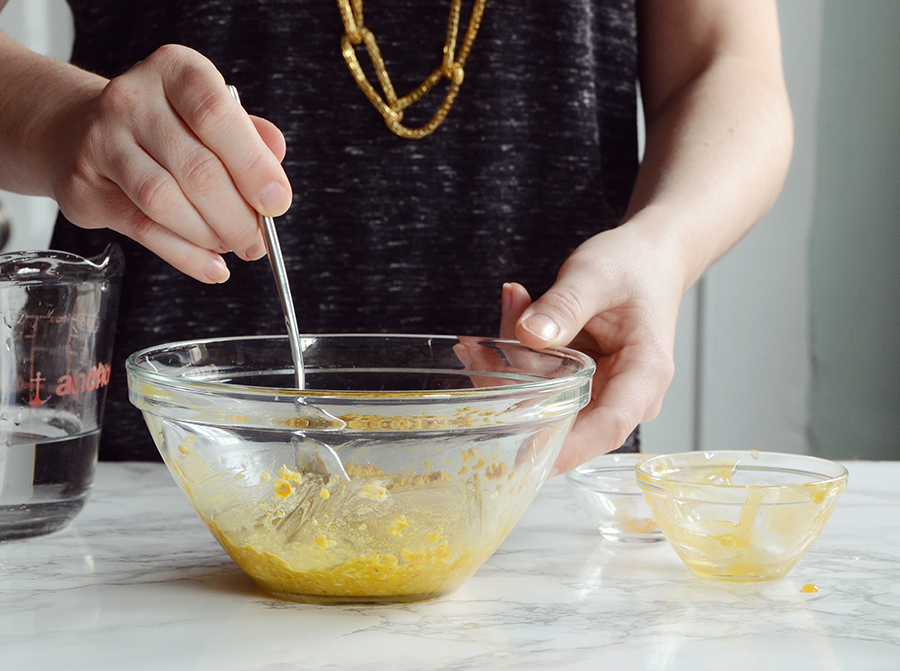 Turmeric face mask step 2