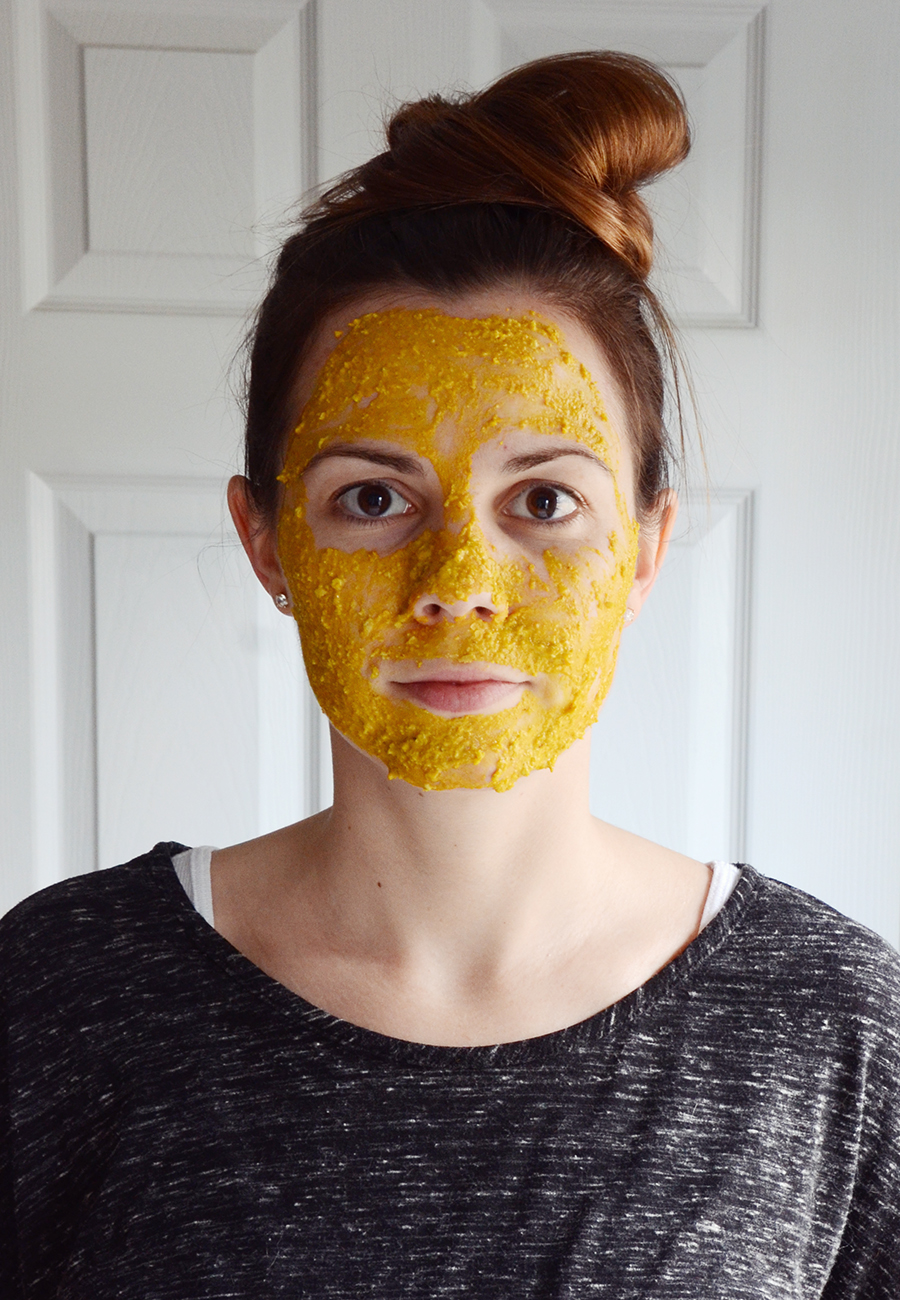 Turmeric face mask step 4