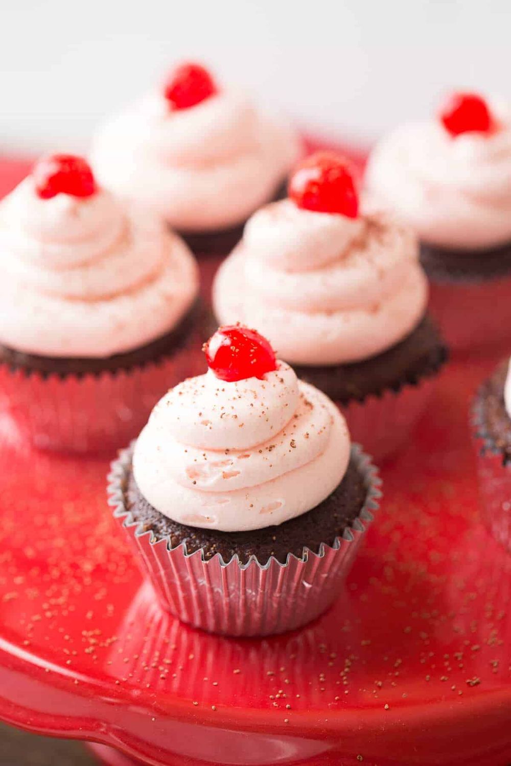 Valentine's day cupcakes cherry coke cupcakes