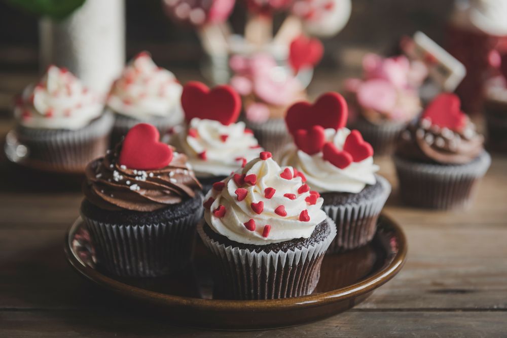 Valentine's day cupcakes