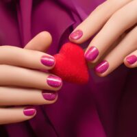 Valentine's day nails