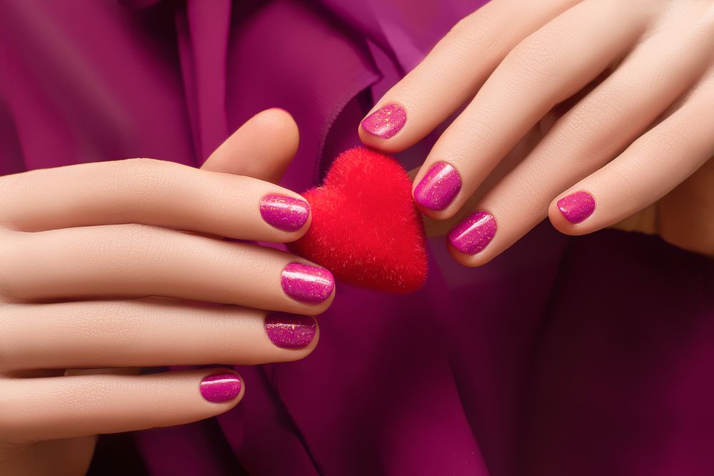 Valentine's day nails