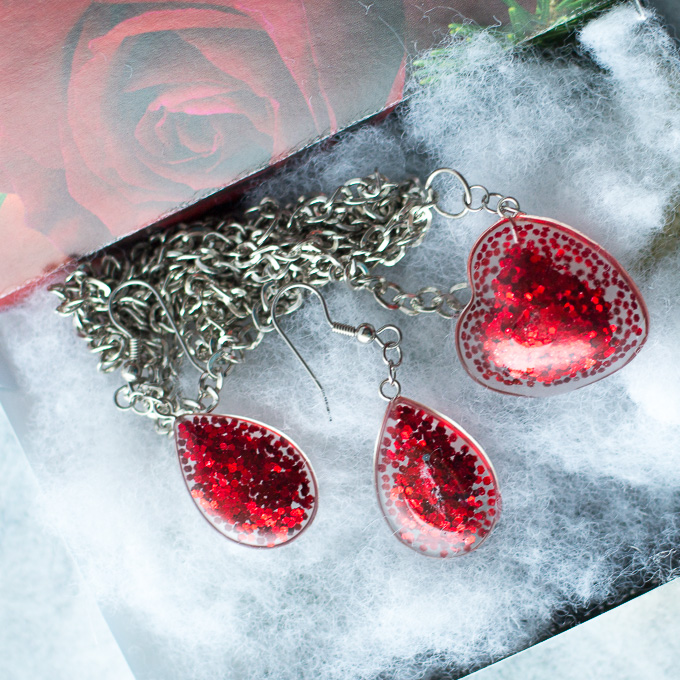 Valentine's day resin hearts