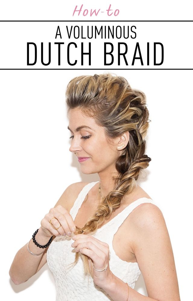 Voluminous dutch braid